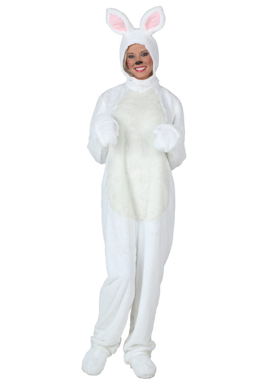 Plus Size Adult White Bunny Costume