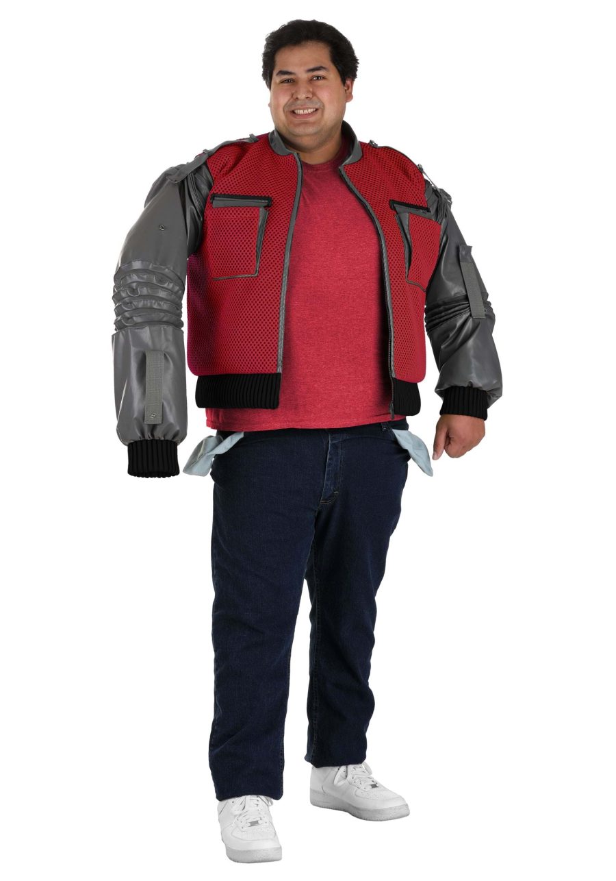 Plus Size Authentic Marty McFly Jacket Costume for Men