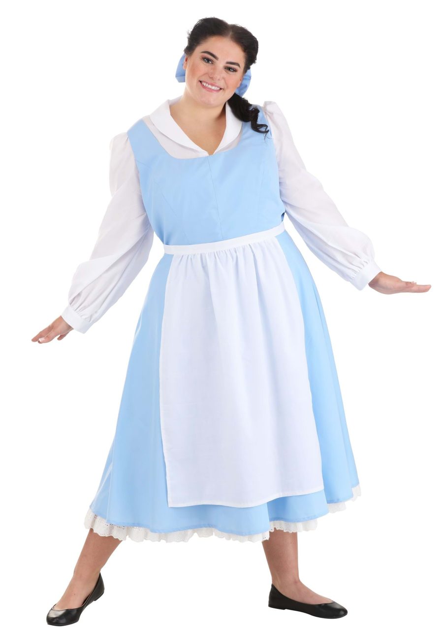 Plus Size Beauty and the Beast Belle Blue Costume Dress