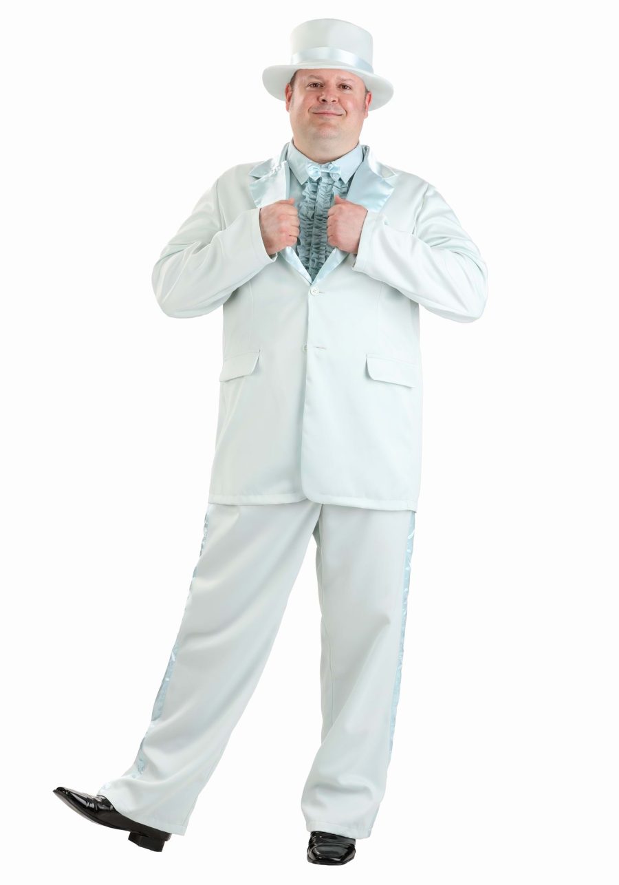 Plus Size Blue Tuxedo Costume for Men