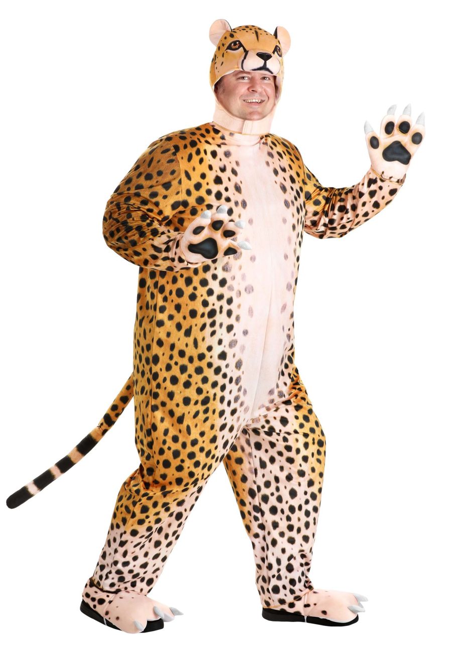 Plus Size Cheerful Cheetah Costume for Adults