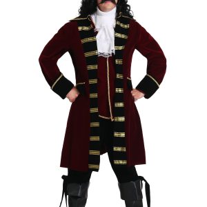 Plus Size Deluxe Captain Hook Costume for Men