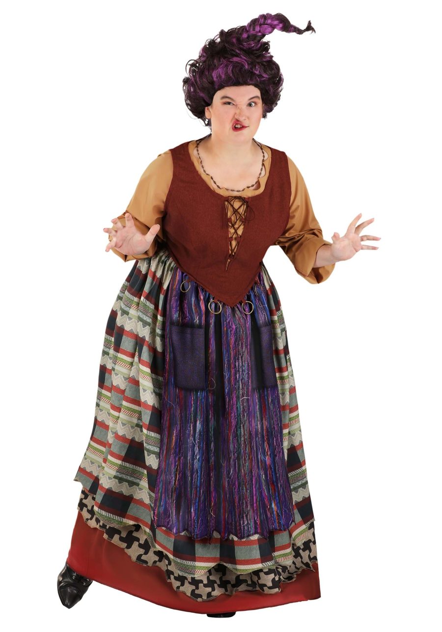 Plus Size Deluxe Disney Hocus Pocus Women's Mary Costume