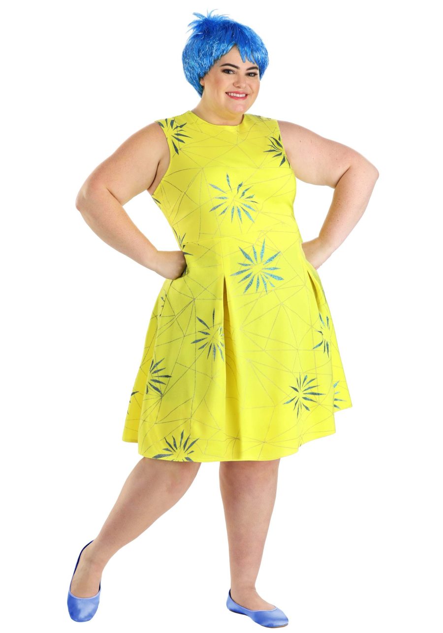 Plus Size Disney and Pixar Inside Out Joy Costume for Women