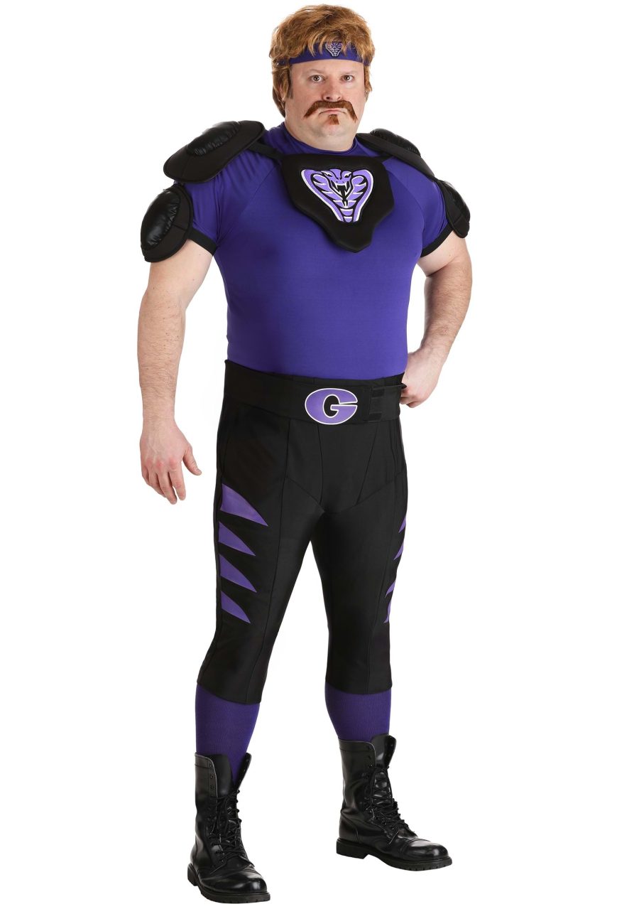 Plus Size Dodgeball Purple Cobra Costume for Men