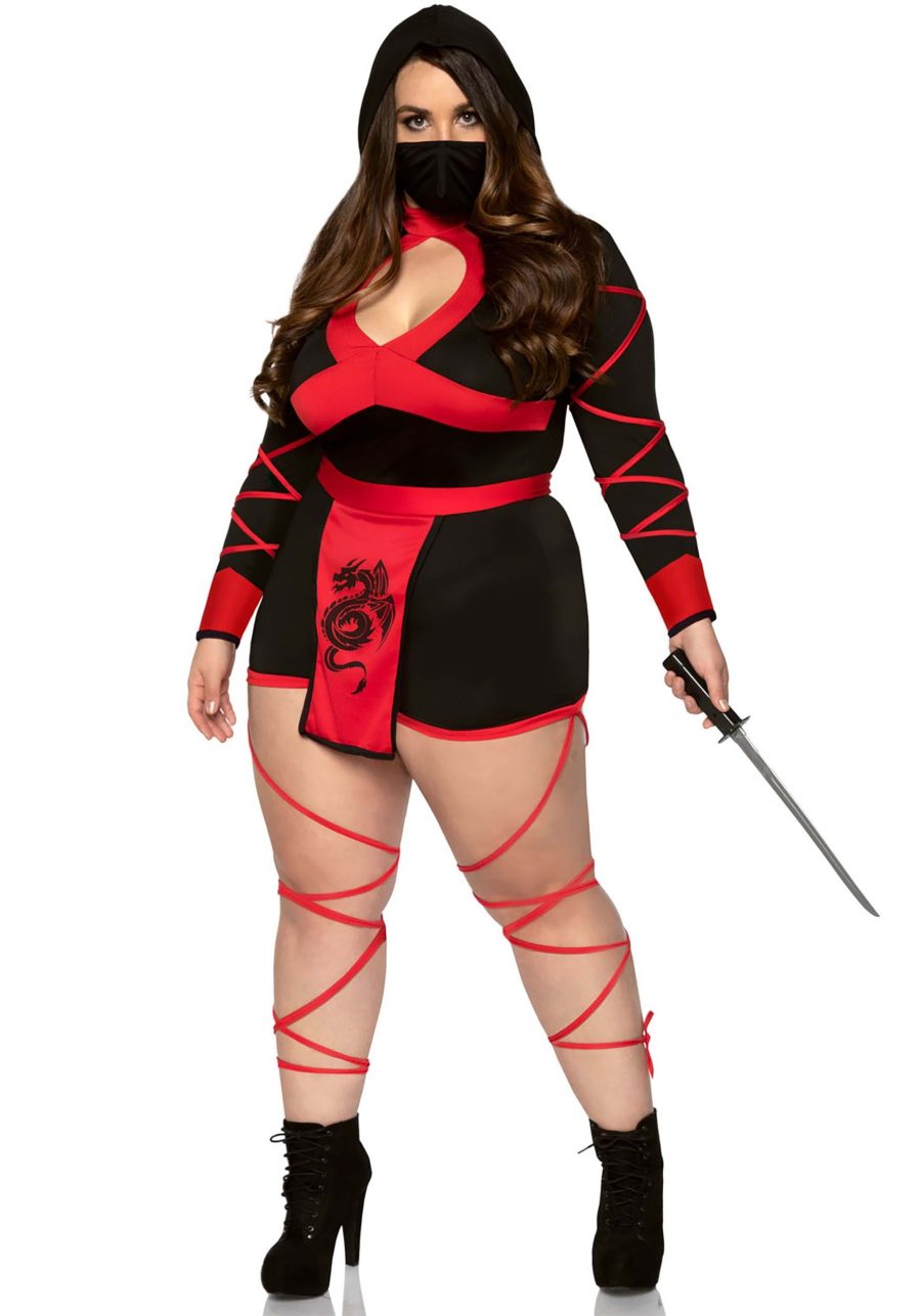 Plus Size Dragon Ninja Costume for Women