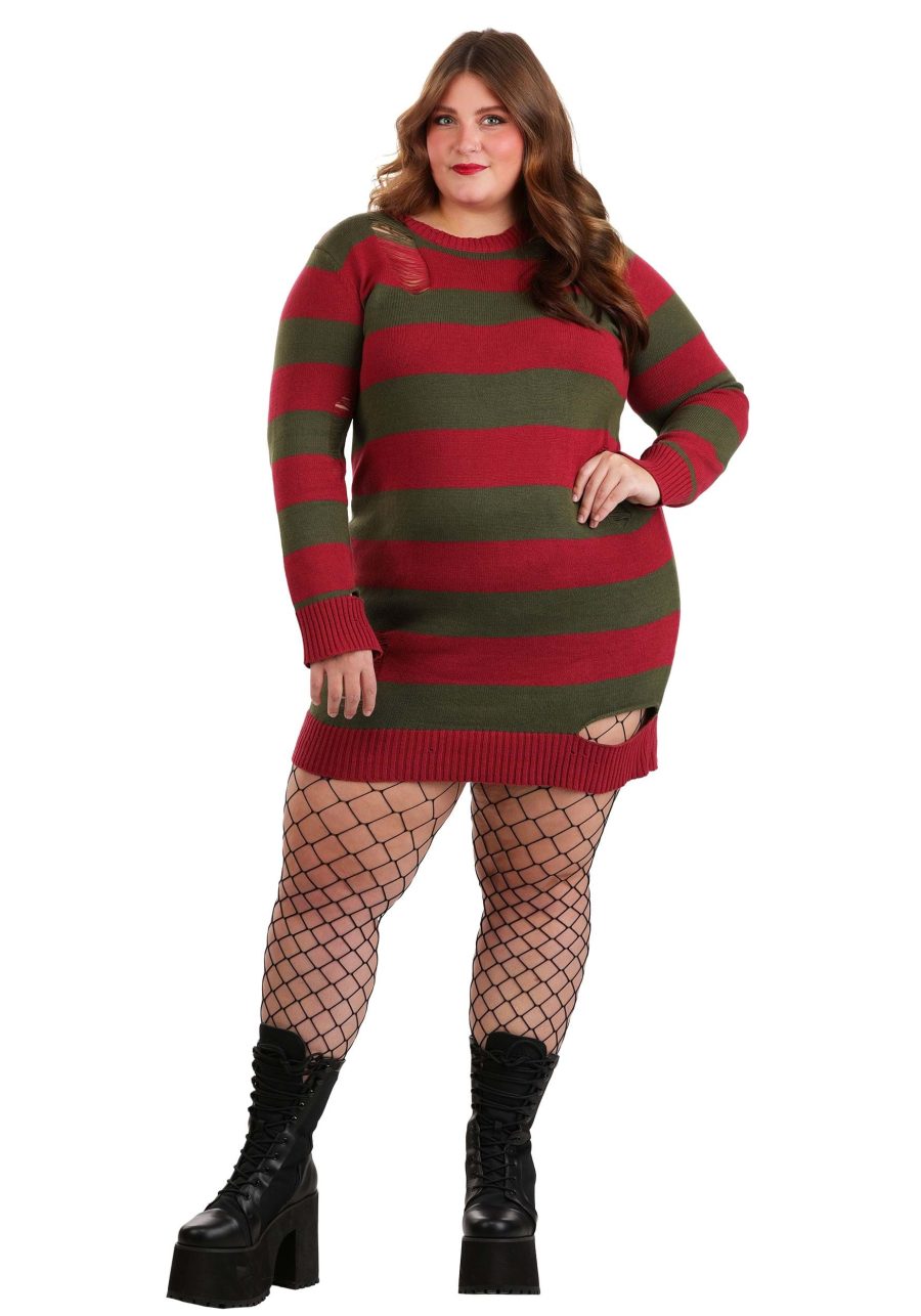 Plus Size Freddy Krueger Costume Dress for Women