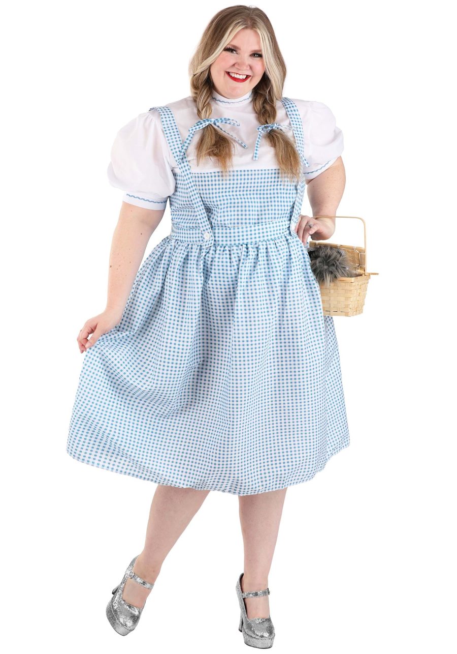 Plus Size Kansas Girl Costume Dress for Women