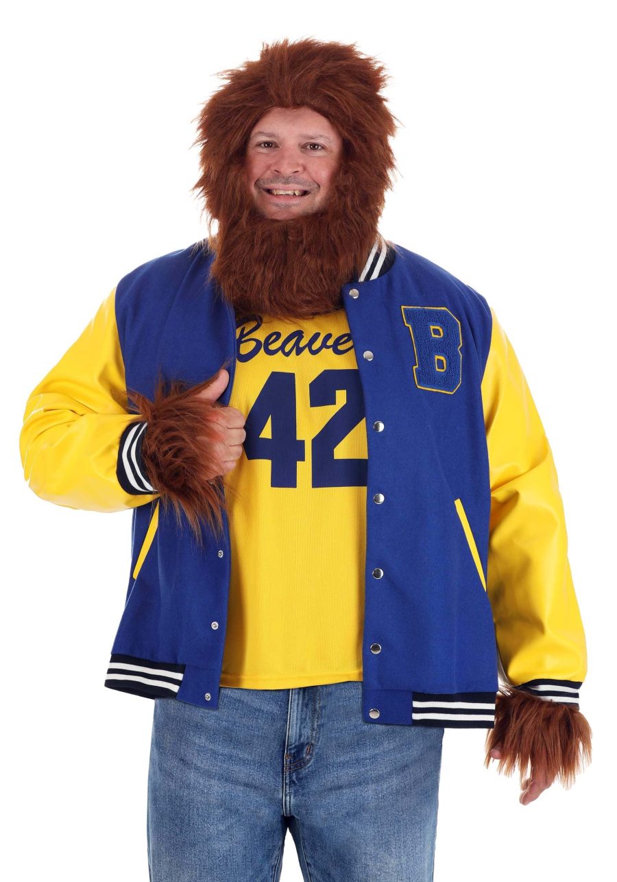 Plus Size Letterman's Jacket Teen Wolf Adult Costume