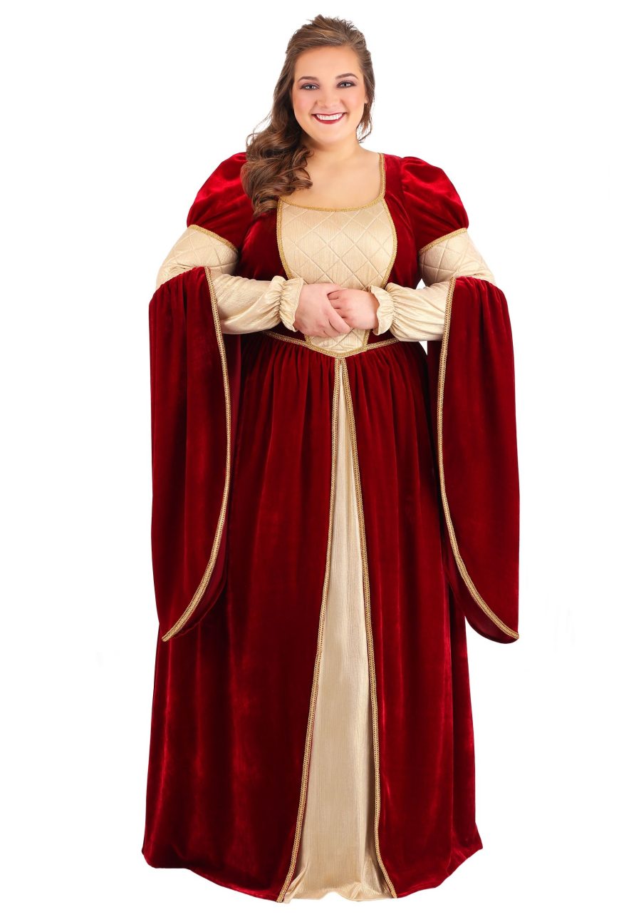 Plus Size Regal Renaissance Queen Costume for Women