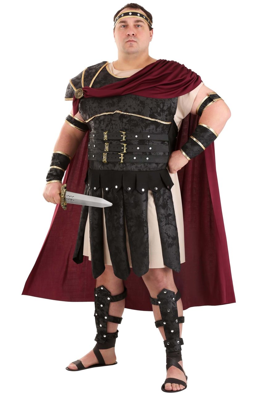 Plus Size Roman Gladiator Costume for Men