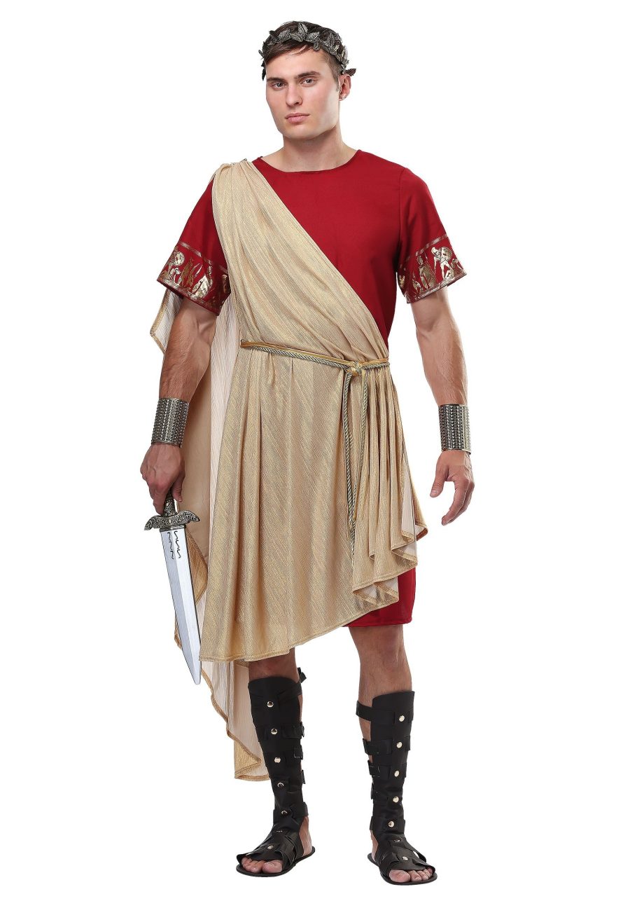 Plus Size Roman Toga Costume for Men