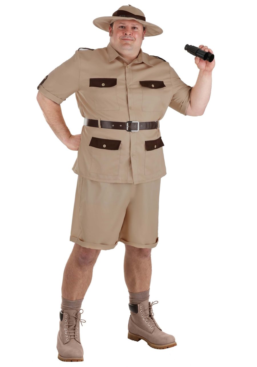 Plus Size Safari Explorer Men's Costume