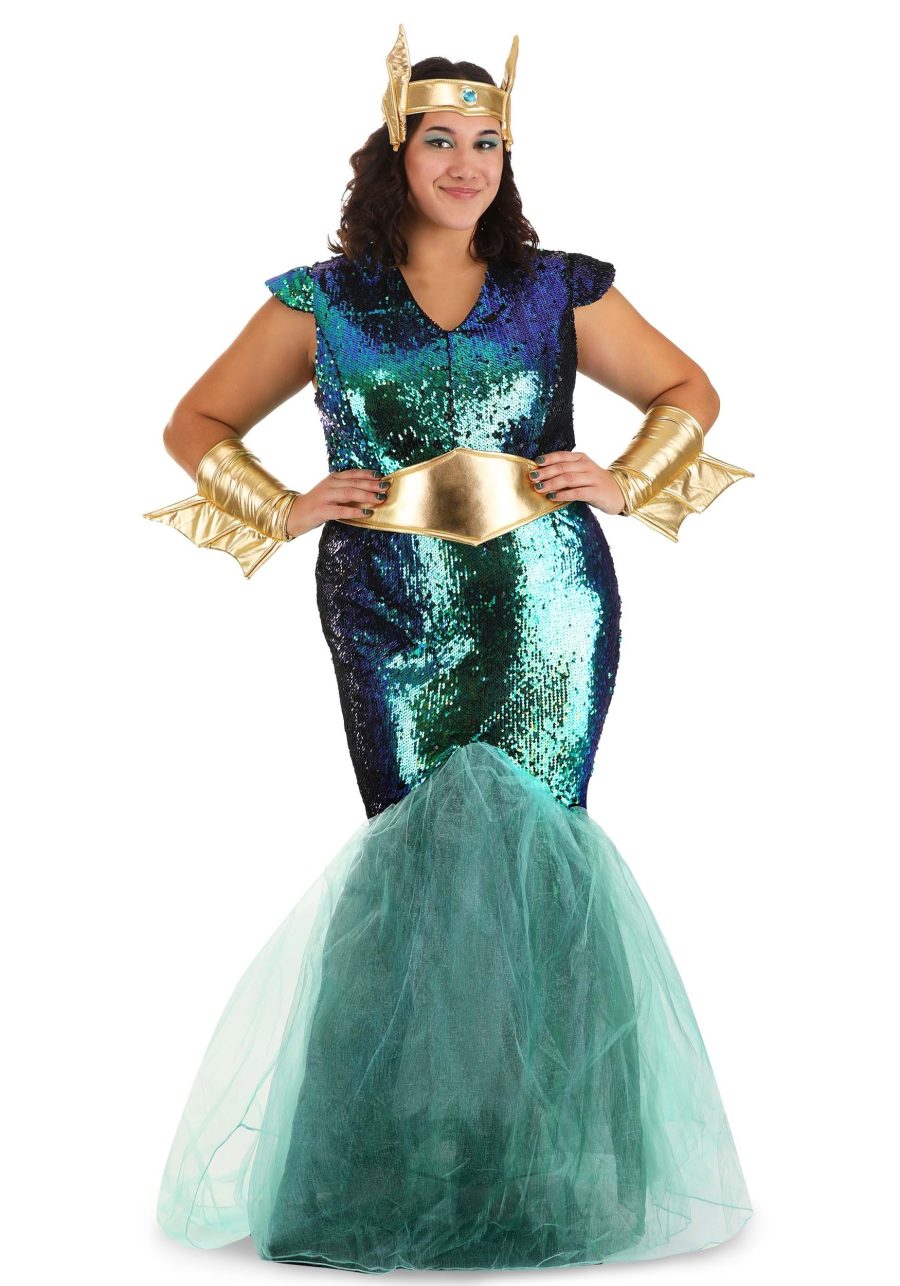 Plus Size Sea Siren Women's Costume Dress