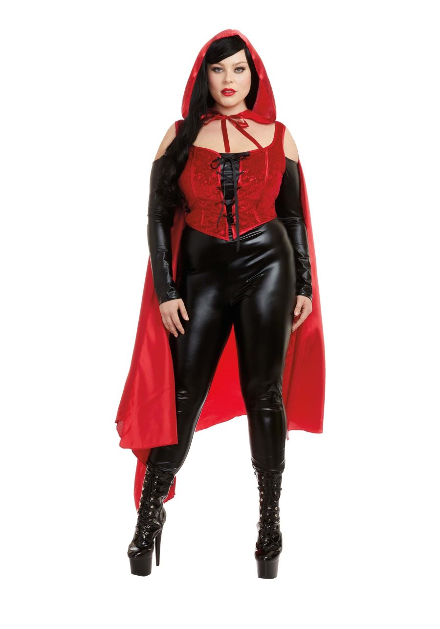 Plus Size Seductive Red Costume for Women