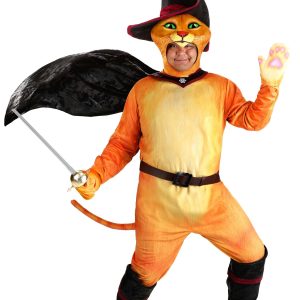 Plus Size Shrek Puss in Boots Costume for Men