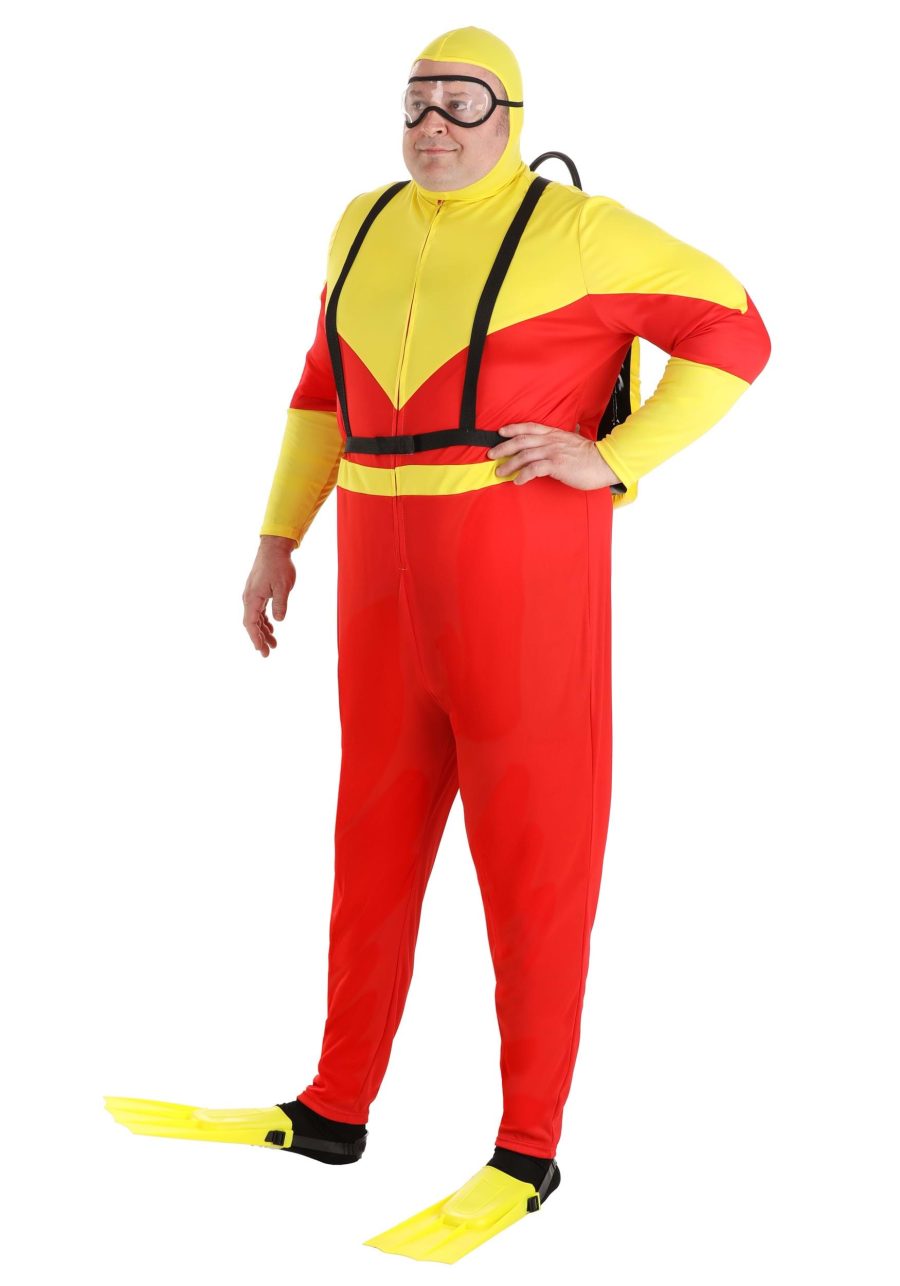 Plus Size Sunny Scuba Diver Costume for Adults