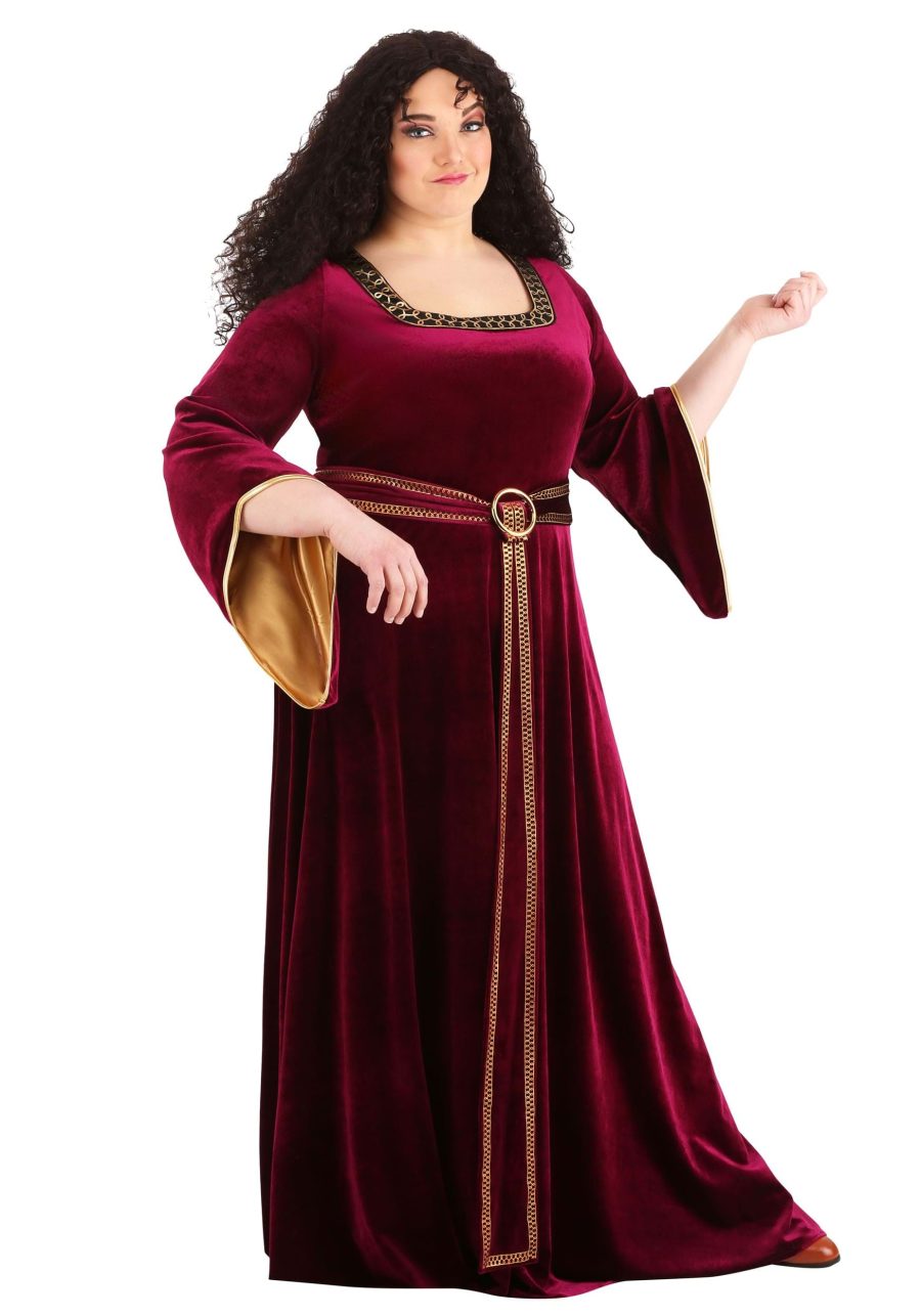 Plus Size Tangled Mother Gothel Women's Costume