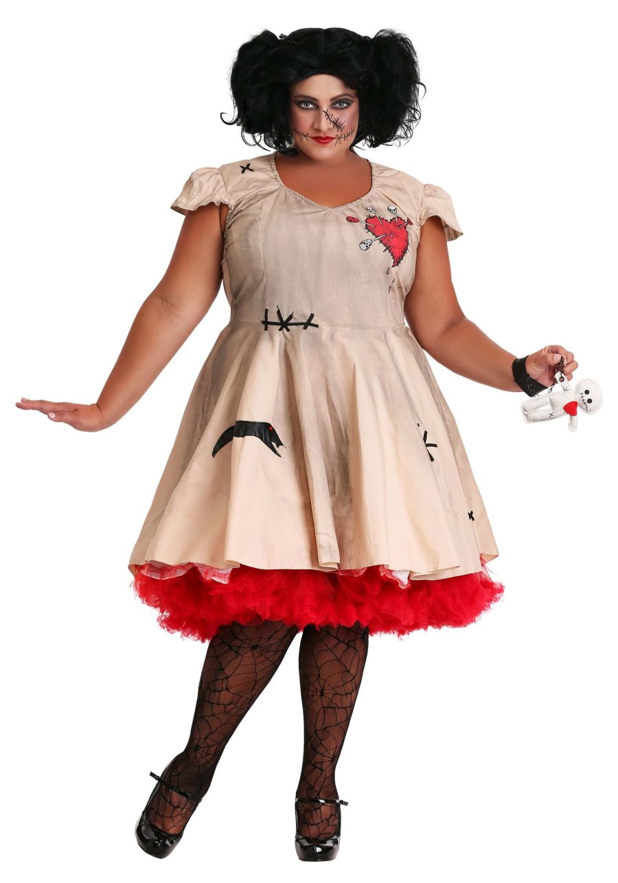 Plus Size Voodoo Doll Costume for Women