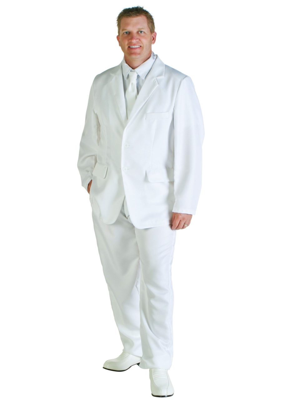 Plus Size White Suit Costume