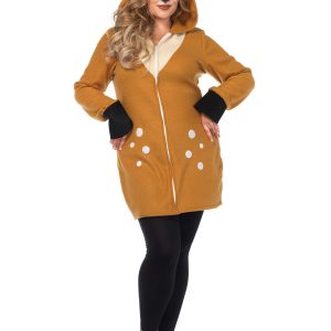 Plus Size Women's Cozy Fawn Costume
