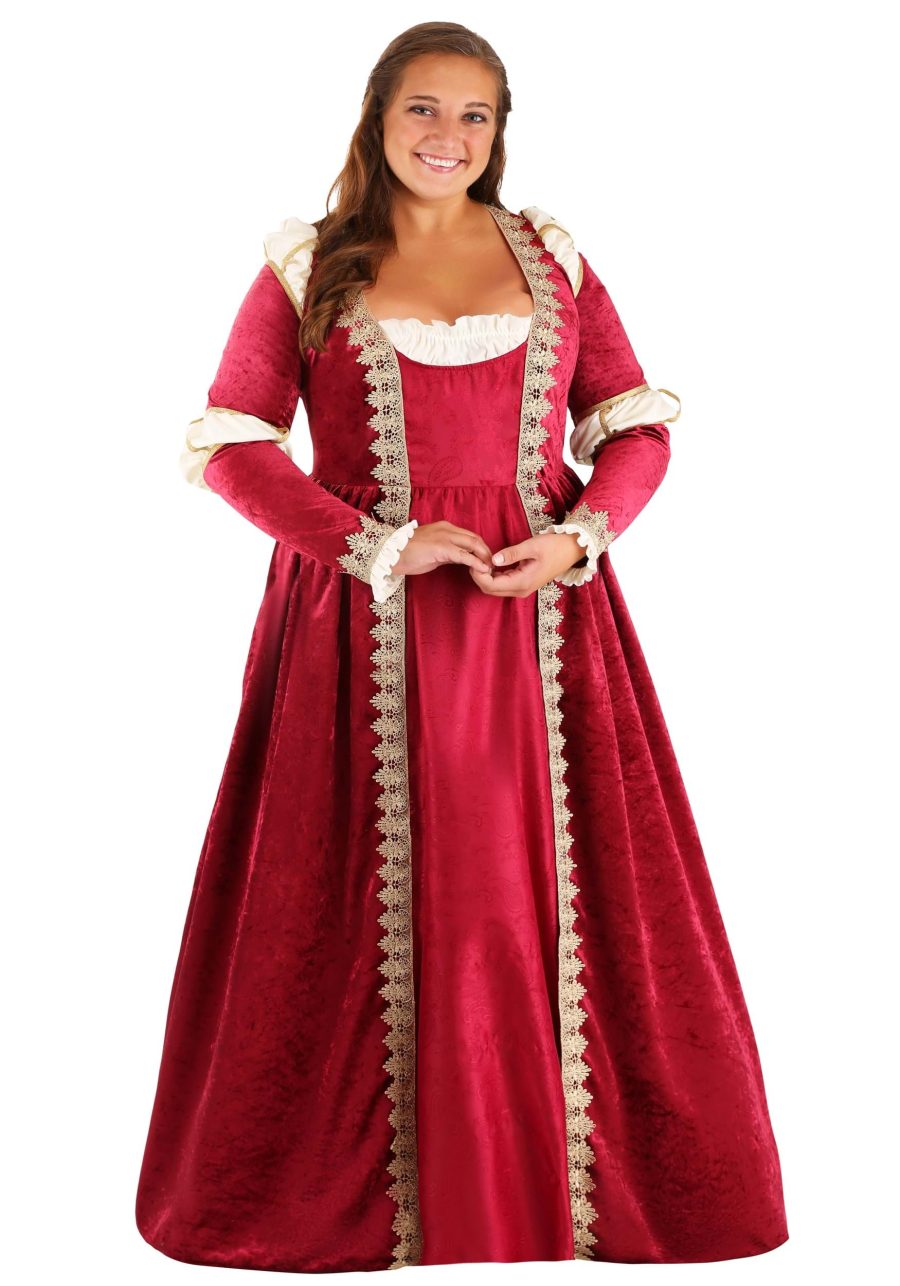 Plus Size Women's Crimson Maiden Costume