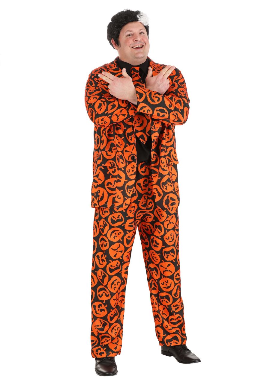 Plus Sized David S. Pumpkins Costume Suit for Men