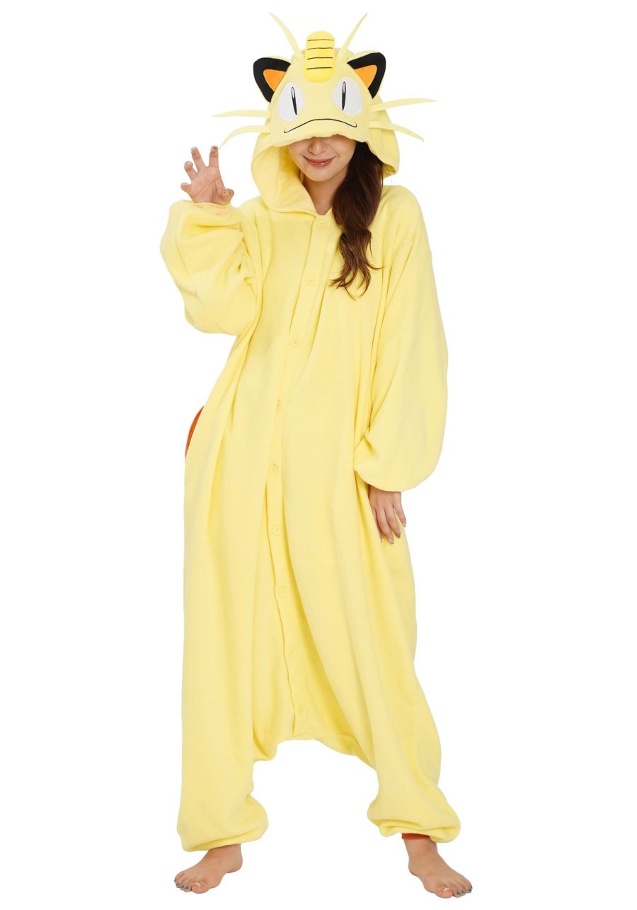 Pokemon Meowth Adult Kigurumi Costume