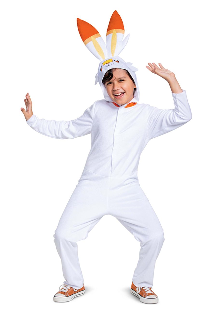 Pok??mon Scorbunny Hooded Jumpsuit Classic Costume for Kids