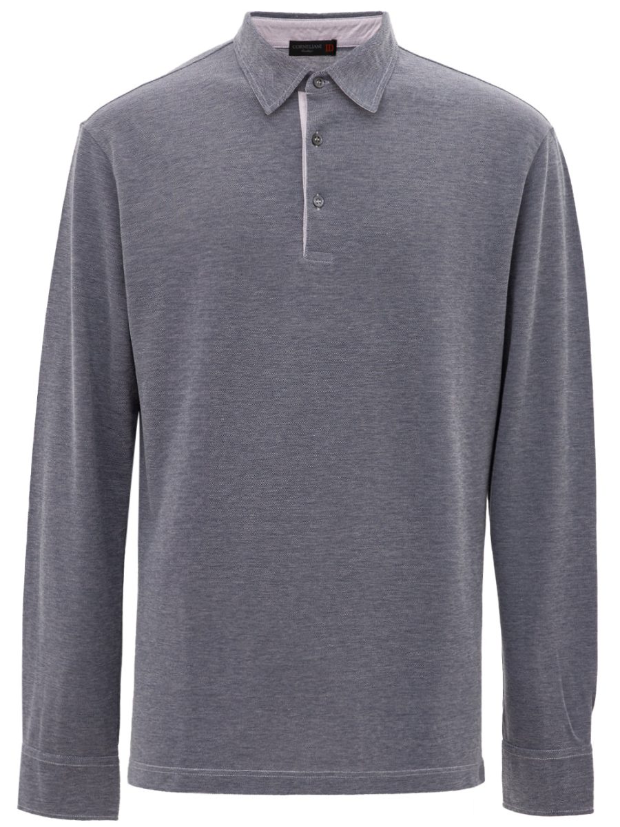 Polo Corneliani Blue long sleeves