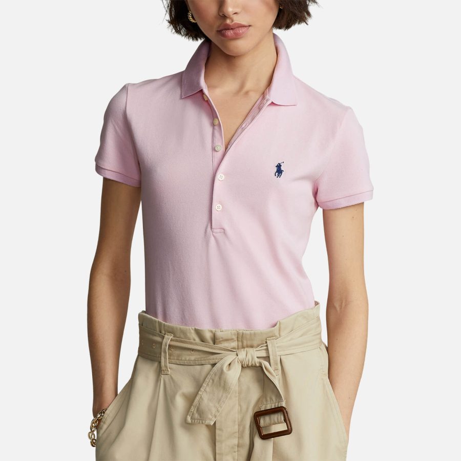 Polo Ralph Lauren Julie Cotton-Blend Piqué Polo Shirt - L