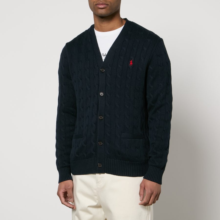 Polo Ralph Lauren Roving Cable-Knit Cotton Cardigan - XXL