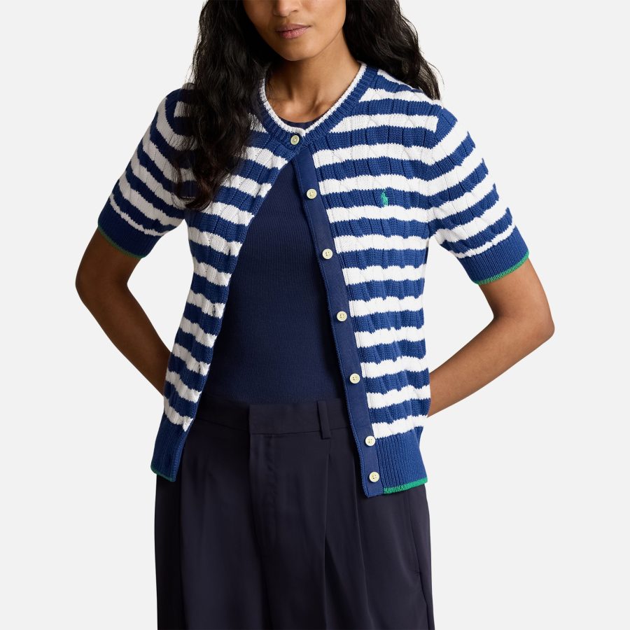 Polo Ralph Lauren Striped Cotton Cardigan - S