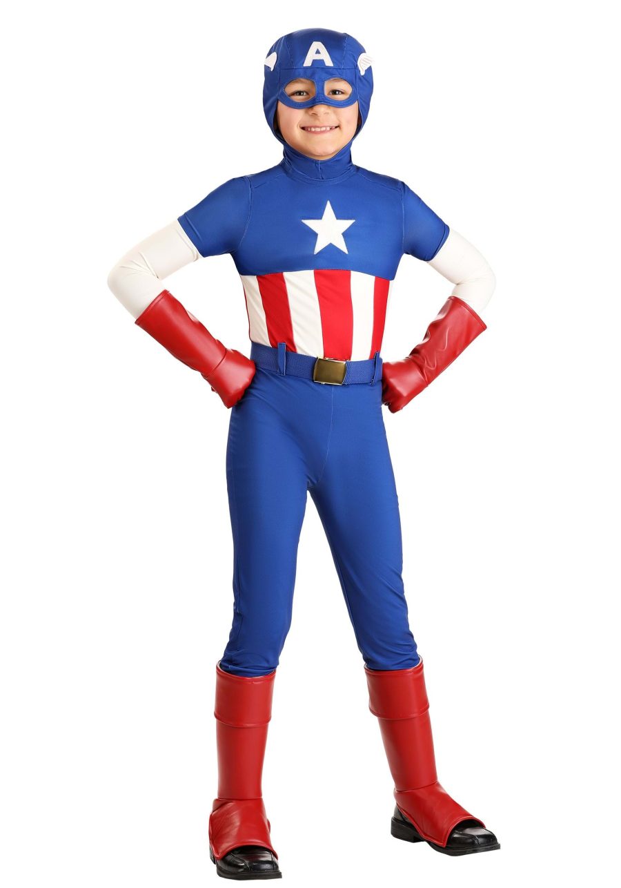 Premium Marvel Captain America Costume for Boys