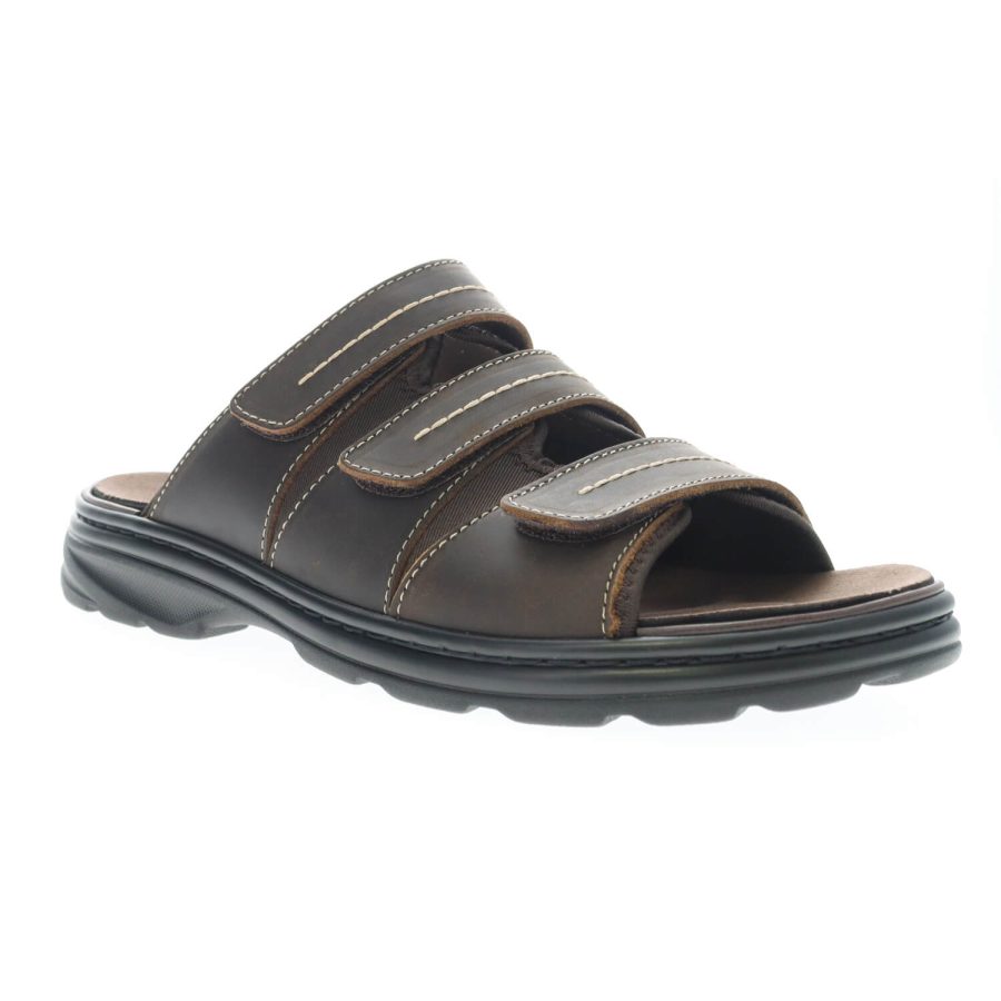 Propet Hatcher MSO031L Men's Sandal - Casual Slip on Sandal - Removable Footbed - Extra Wide