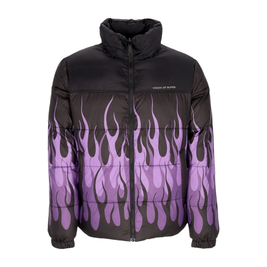 Puffy Jacket Men's Down Jacket Black/purple