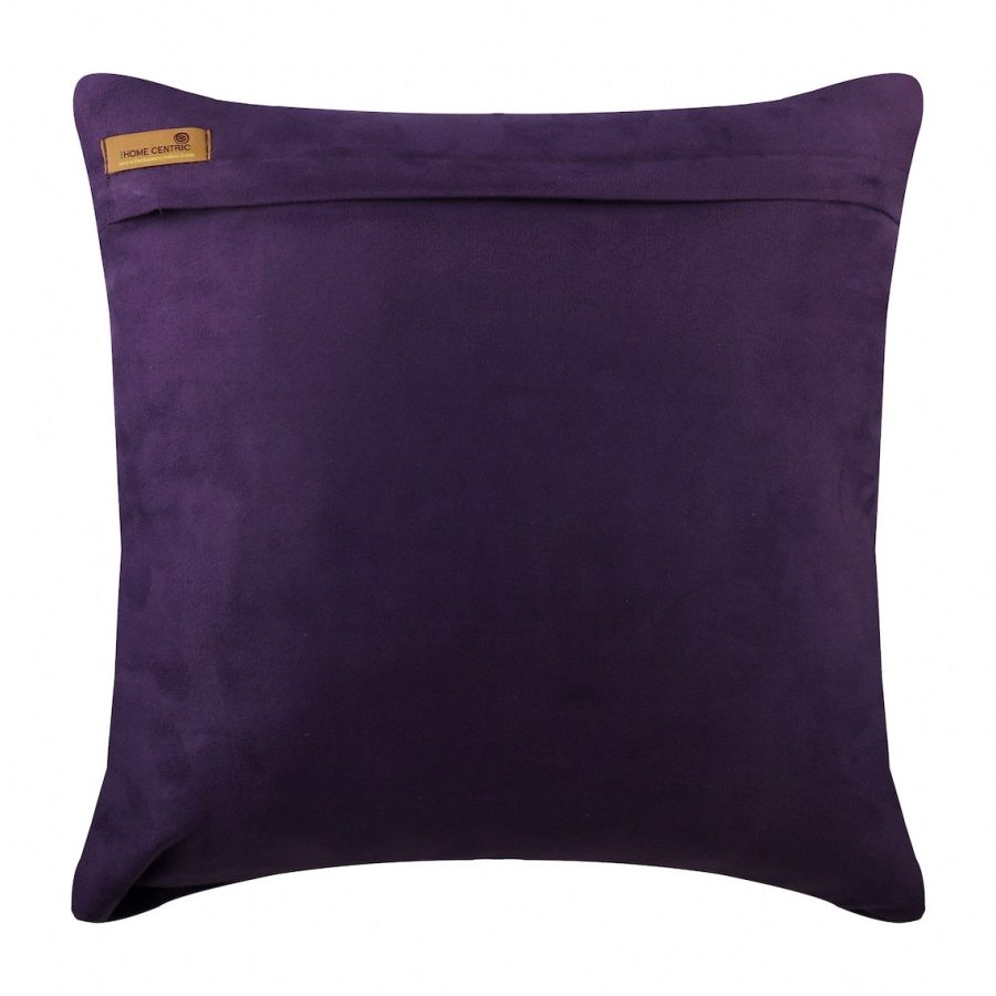 Purple Harmony, Purple Faux Suede Fabric 16"x16" Decorative Pillow Covers