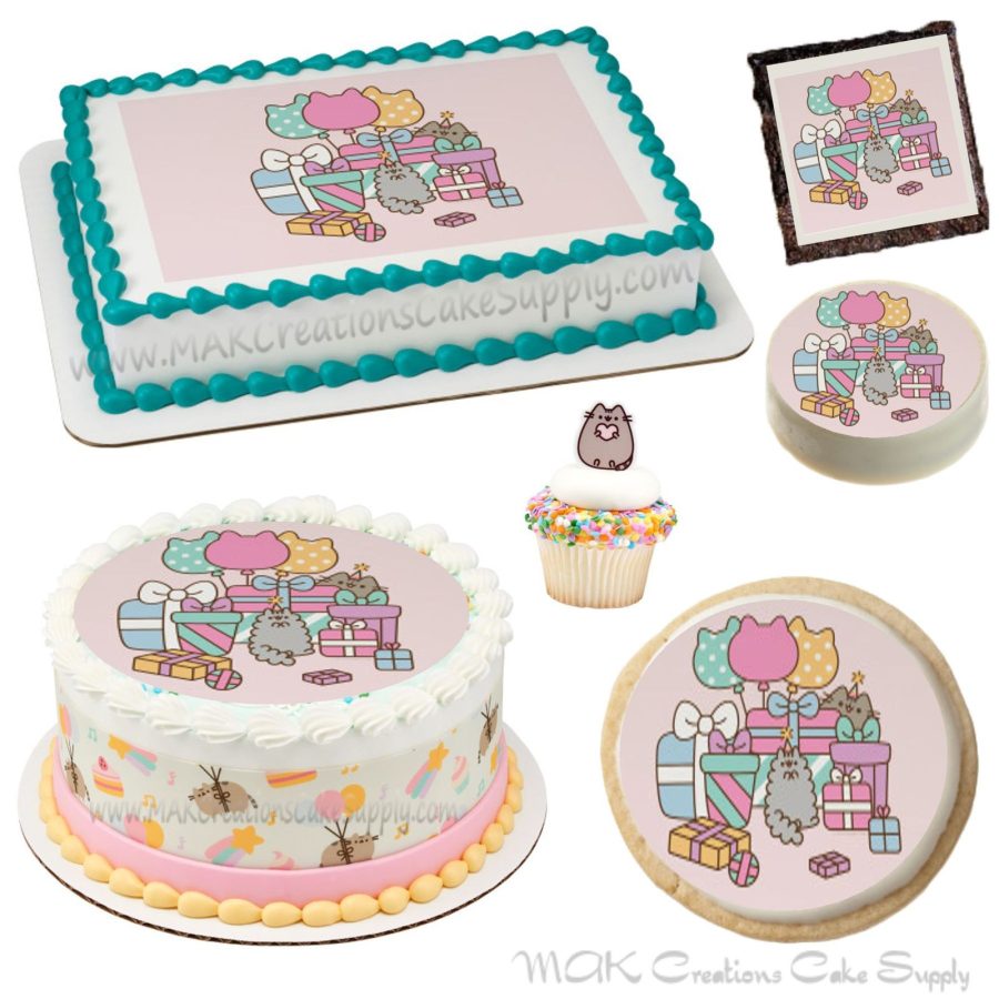 Pusheen Purrfect Party Edible Toppers~21 Sizes to Choose From-Cookie Cake &More!