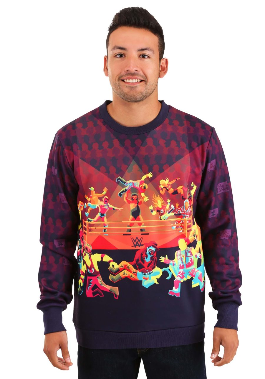 Radical Rumble WWE Adult Ugly Sweatshirt