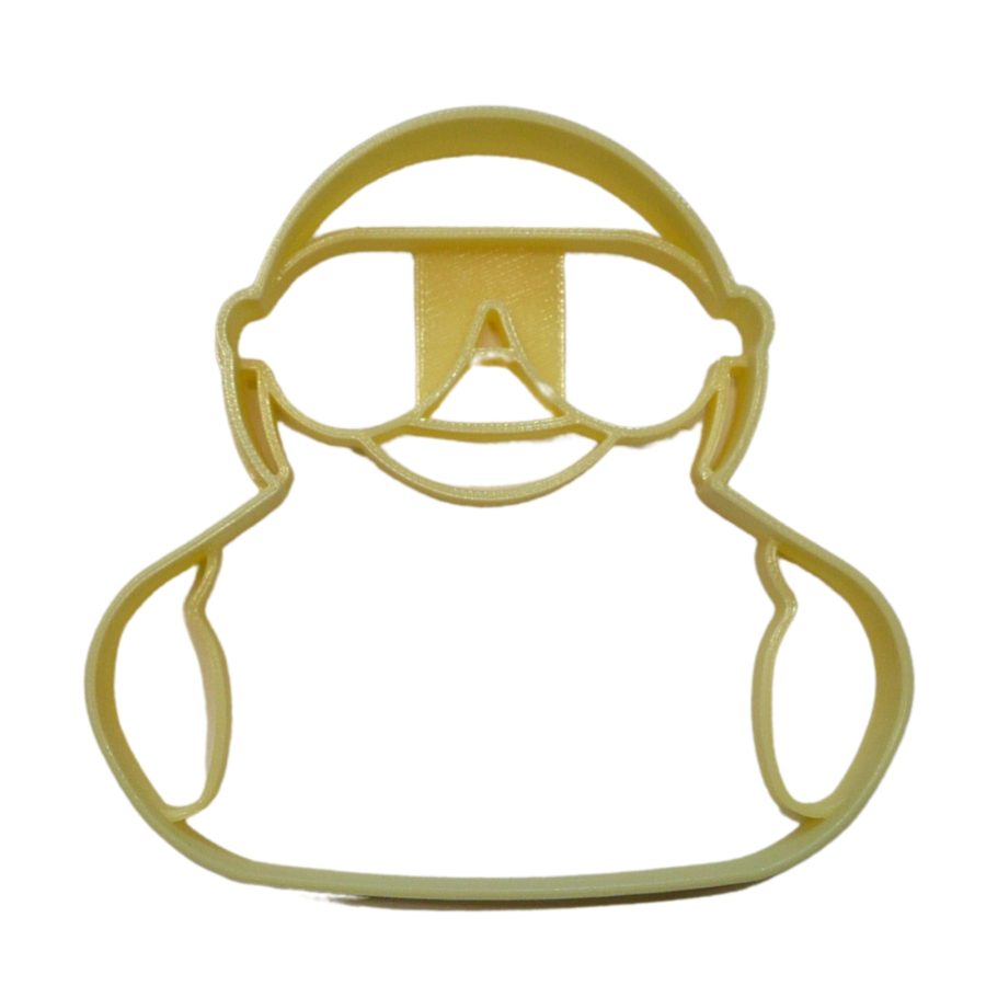 Rubber Duck With Sunglasses Detailed Cookie Cutter Made In USA PR5094