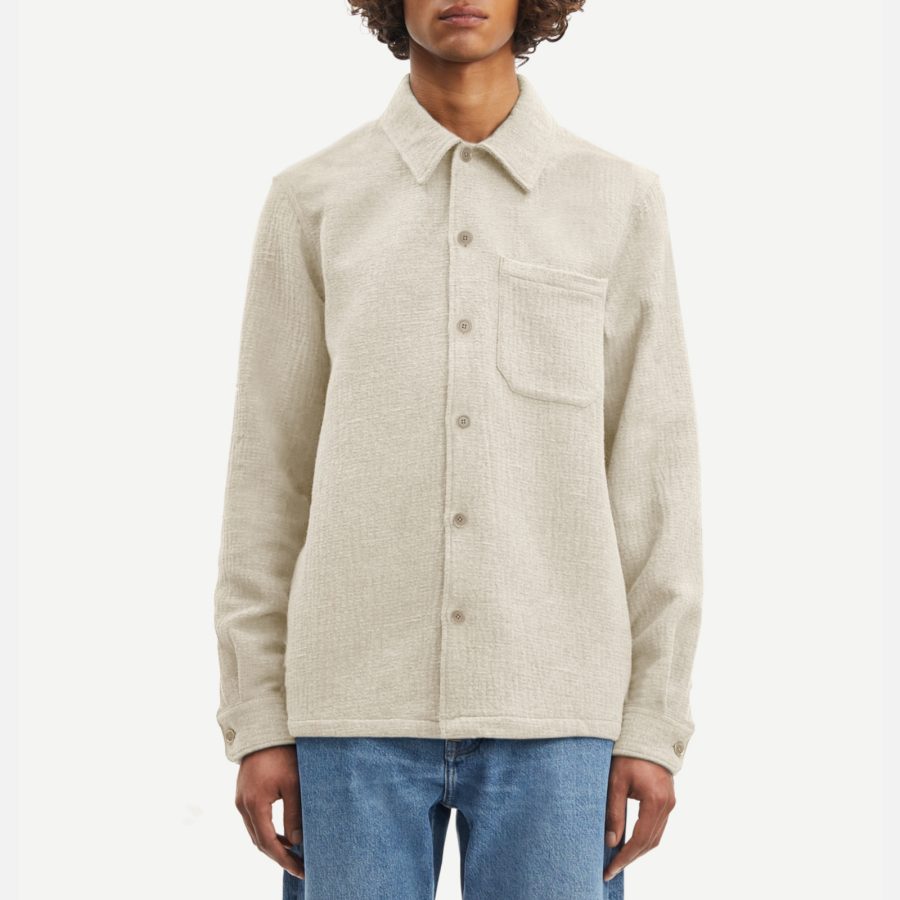 Samsøe Samsøe Taka Textured Cotton-Blend Shirt - S