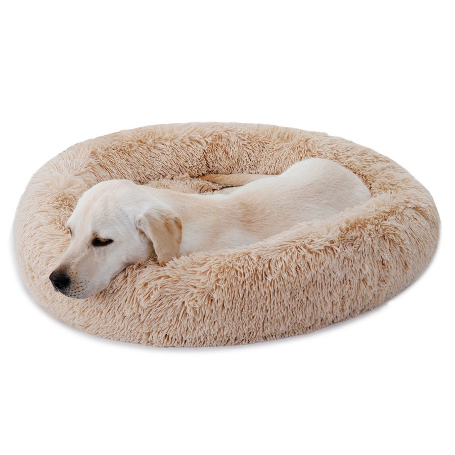 Shaggy Fluffy 30"X30" Pet Bed Dog Cat Donut Cuddler Cushion Mats Machine