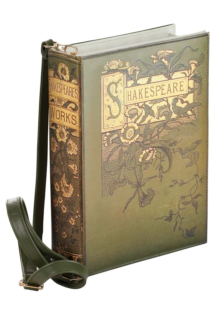 Shakespeare Book Crossbody Purse