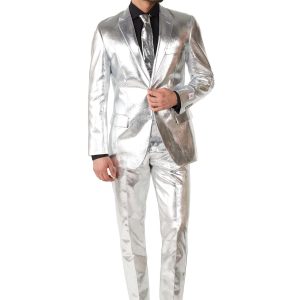 Shiny Opposuits Silver Men's Suit