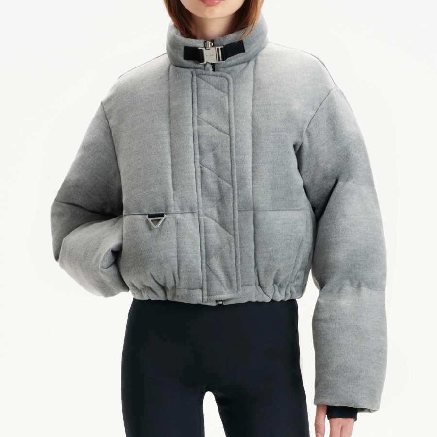 Shoreditch Ski Club Hallie Mae Woven Puffer Jacket - L