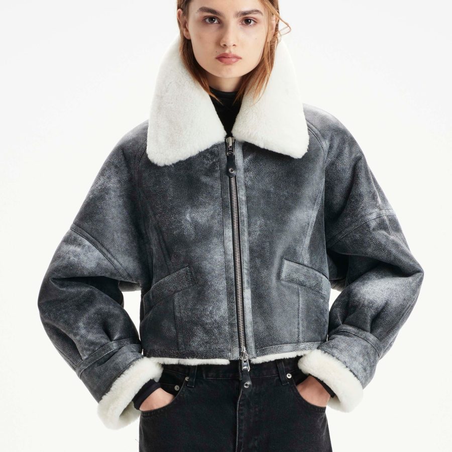 Shoreditch Ski Club Ottilie Shearling Jacket - S