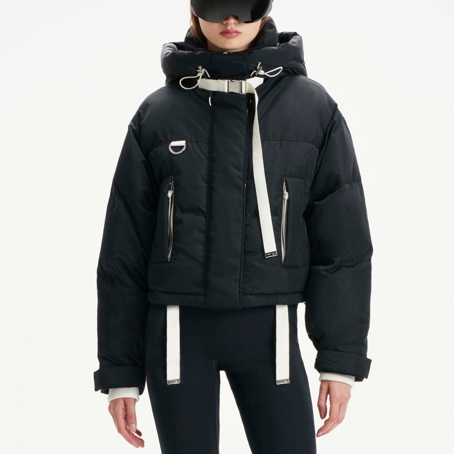 Shoreditch Ski Club Willow Ivy Shell Puffer Jacket - S