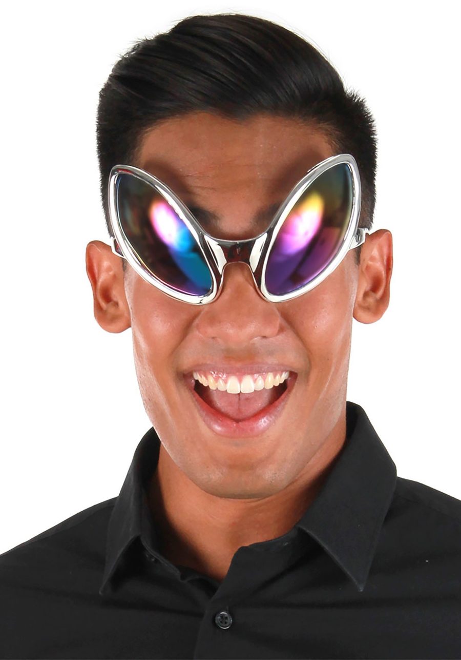 Silver Close Encounter Rainbow Tint Glasses