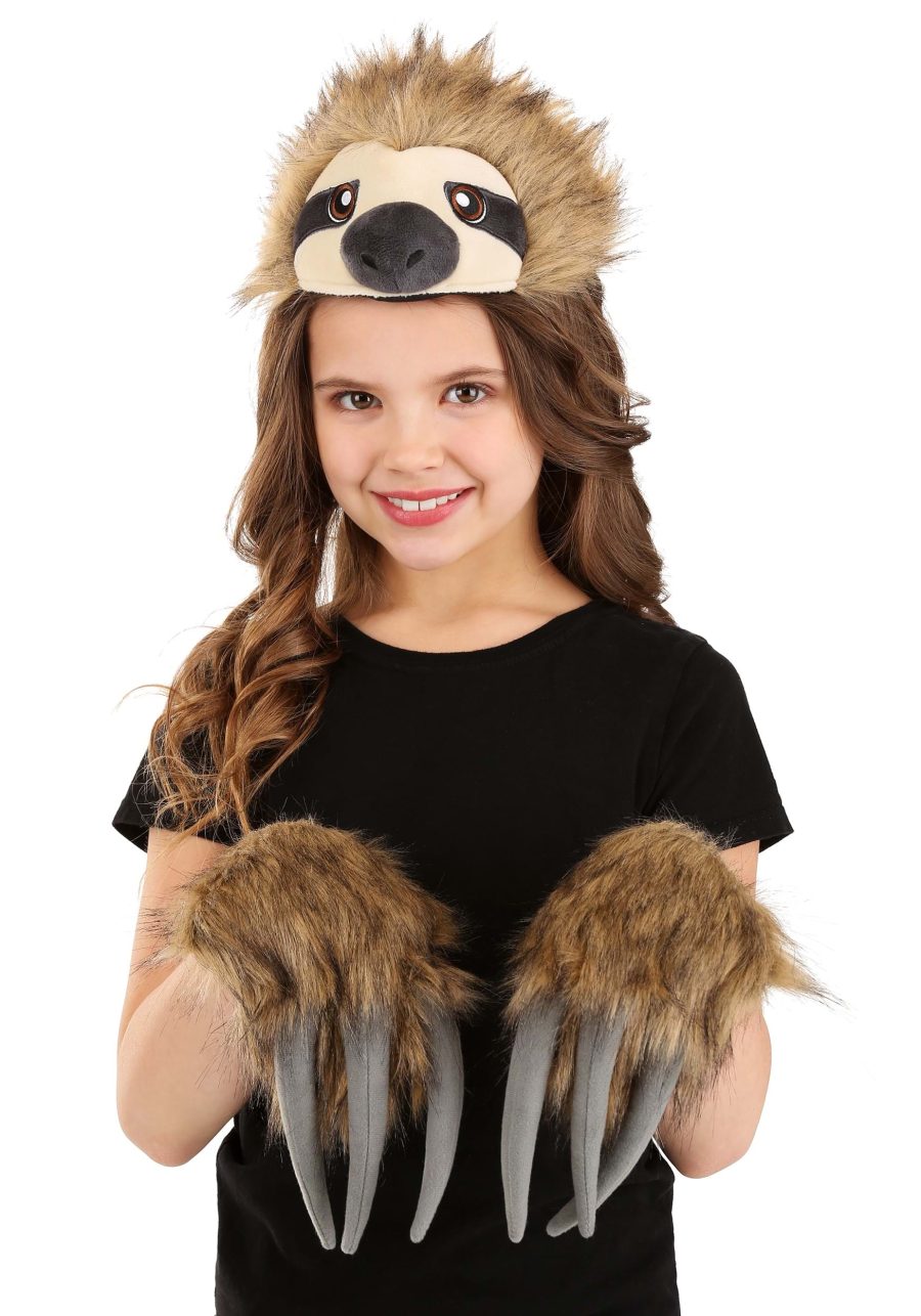 Sloth Soft Headband and Paws Kit