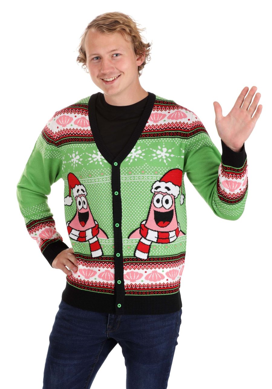 Spongebob Patrick Ugly Christmas Cardigan